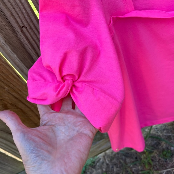 Lilly PulitzerJessie puff sleeves Pink Top - Picture 4 of 6